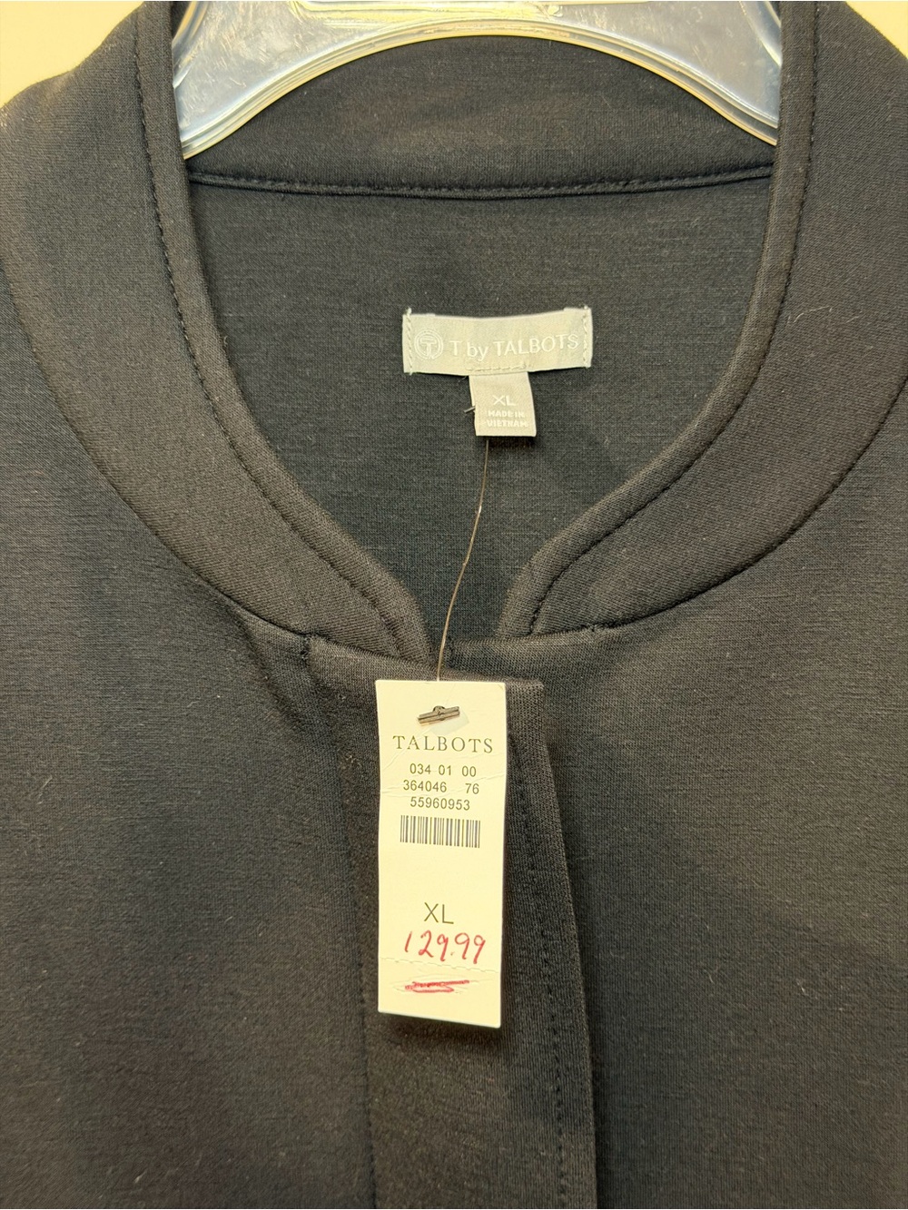 Talbots Black Zip/Button Jacket - Picture 5 of 7